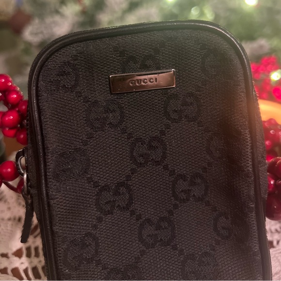 Gucci Black Canvas Pouch - Picture 1 of 4